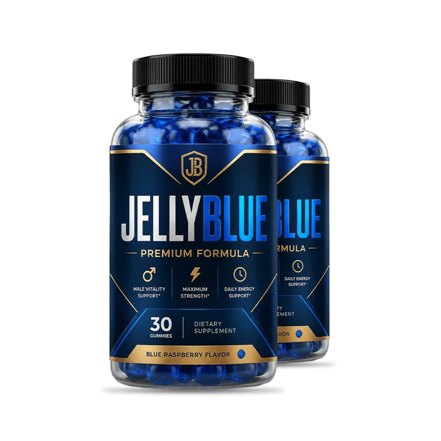 JellyBlue 2 bottle package — 60 day supply of men's vitality gummies